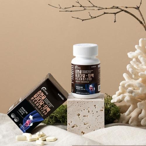 위드바이오 소연골 뮤코다당 단백 콘드로이친1200 1,000mg*60정