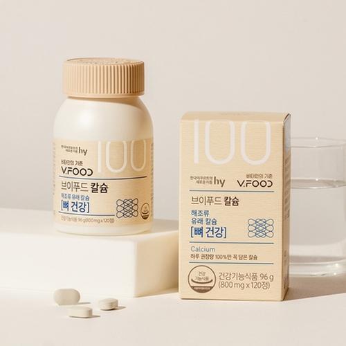 한국야쿠르트 브이푸드 칼슘 800mg x 120정