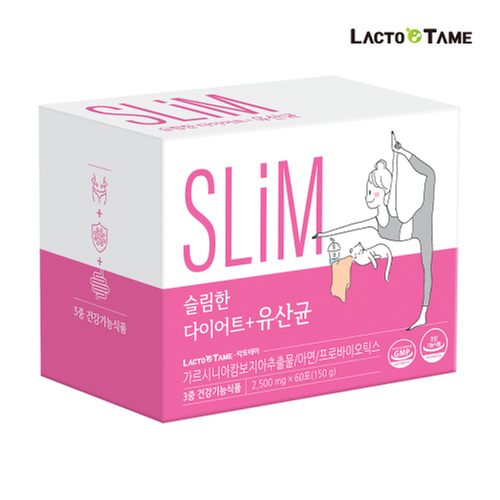 락토테미 슬림한 다이어트+유산균 2500mg x 60포