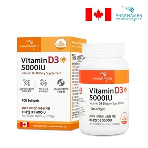 파마젠 비타민D3 5000IU  310mg x 100캡슐