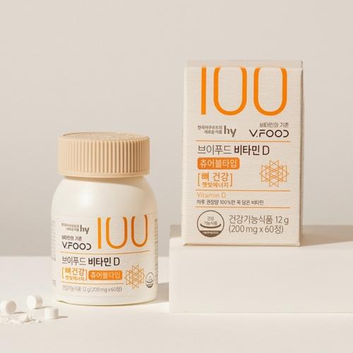 [한국야쿠르트] 브이푸드 비타민D 200mg x 60정