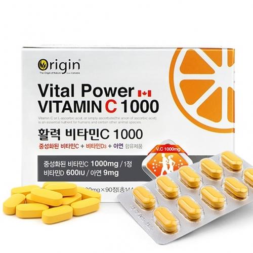 오리진 활력 비타민C1000 1,600mg x 90정