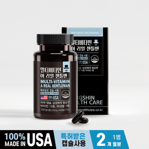 동신헬스케어 멀티비타민 어 리얼 젠틀맨 1,250mg x 60캡슐
