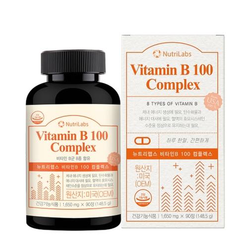 뉴트리랩스 비타민B 100 콤플렉스 1,650mg x 90정