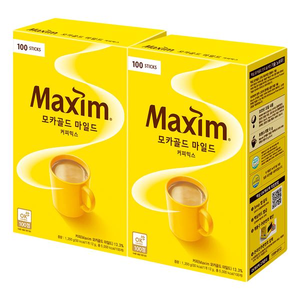 맥심 모카골드 마일드 100T 2개