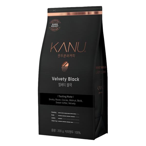 카누 원두 분쇄커피 벨베티 블랙 200g