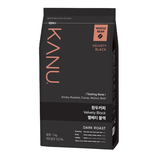 카누 원두 커피 벨베티 블랙 홀빈 1kg