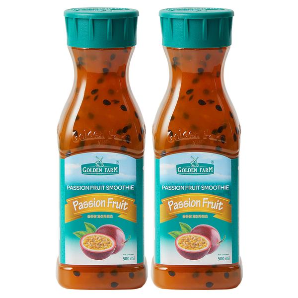 [골든팜] 패션푸르츠 과일청 500ml x 2개