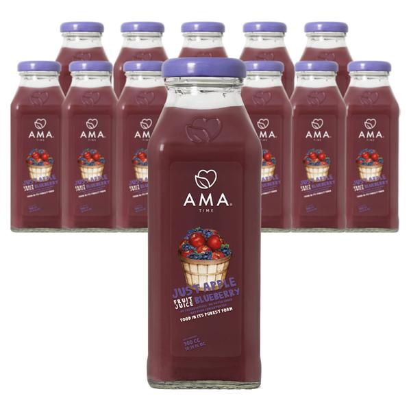 [아마타임] 사과 블루베리 주스 300ml x 12개