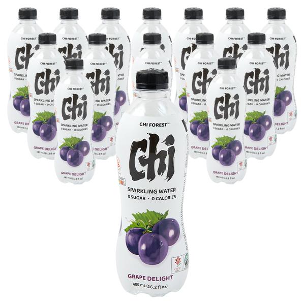 [치 포레스트] 제로슈거 탄산음료 포도 480ml x 15개
