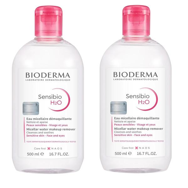 [바이오더마] 클렌징 워터 500ml x 2개입 중 택 1 하이드라비오 센시비오