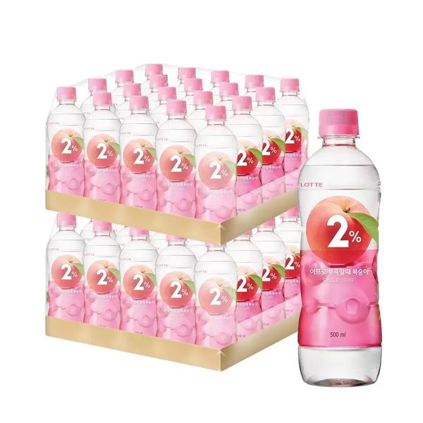 2% 부족할 때 복숭아맛 500ml x 24페트 x 2팩 총 48팩