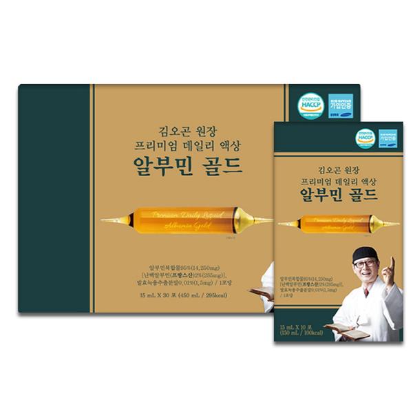 [김오곤원장] 프리미엄 데일리 액상 알부민 골드 (15ml*30포)