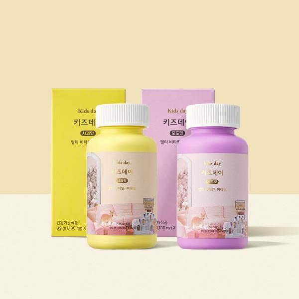 [키즈데이] 종합 영양제 (사과맛, 포도맛)