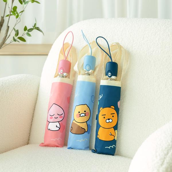 카카오프렌즈 포인트 3단 자동우산