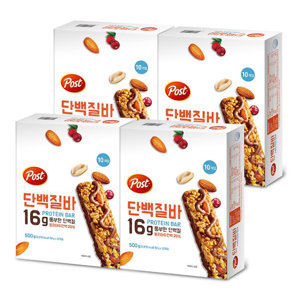 포스트 단백질바 500g 4개