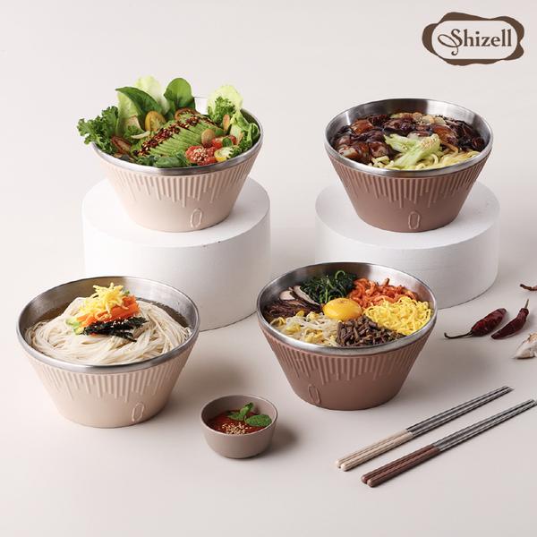 [쉬젤] 러반 포케볼 세트 8PCS (포케볼18cm 4PCS+젓가락 4PCS)
