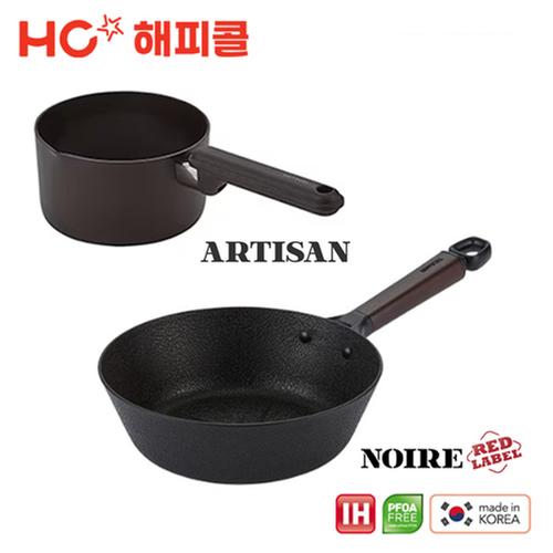 [해피콜] 누아르 레드라벨 IH 궁중팬26+아티젠 IH 밀크팟16