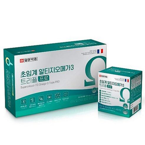 [일양약품] 초임계 알티지오메가3 트리플프로 120캡슐(500mg x 60캡슐 x 2세트)