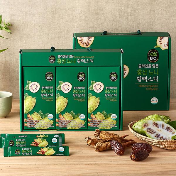 [올바이오] 홍삼노니 활력스틱 900g (20g x 45포)