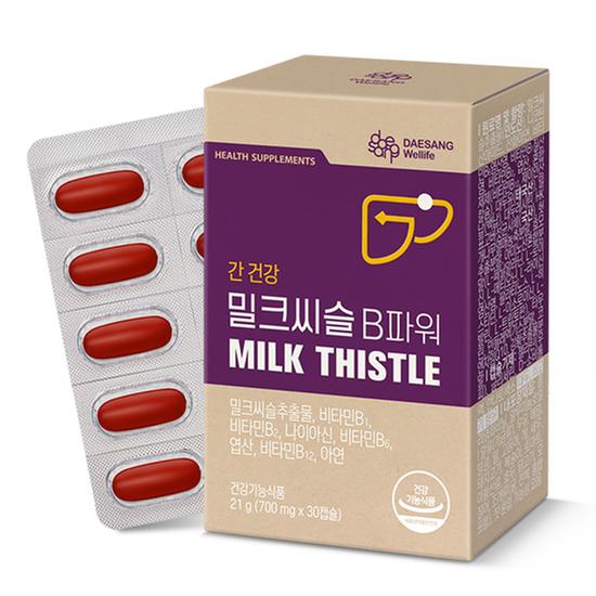 [대상웰라이프] 밀크씨슬 B파워 (700 mg×30캡슐)