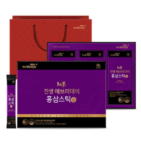 [대상웰라이프] 진생에브리데이 홍삼스틱 순 30포 (10 ml×30포)