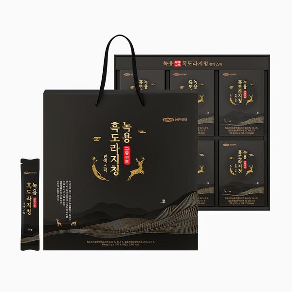 [삼진제약] 녹용 구증구포 흑도라지 진액스틱 (+10gx60포+쇼핑백)