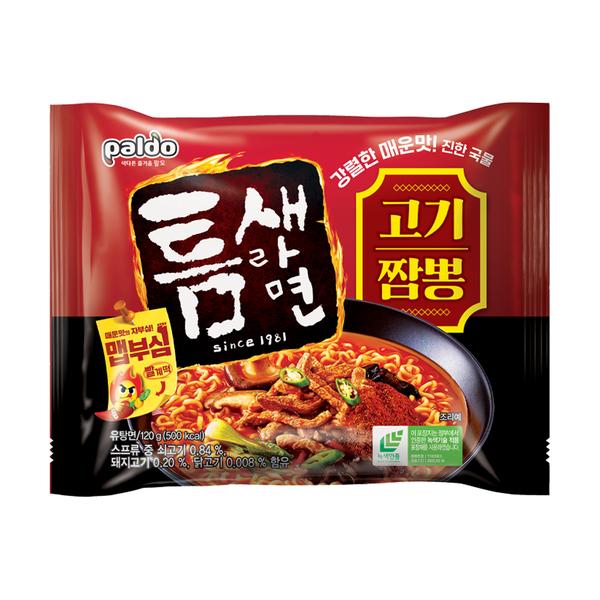 팔도 틈새라면 고기짬뽕 120g 4봉/8봉/16봉/32봉