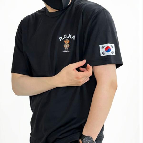 [테디베어] 남녀공용 쿨링 ROKA 로카 가슴로고 반팔티 (색상/사이즈 택1)
