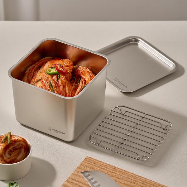[바겐슈타이거] 콰트라트 스텐 304 캐니스터 깊은형 대 2200ml