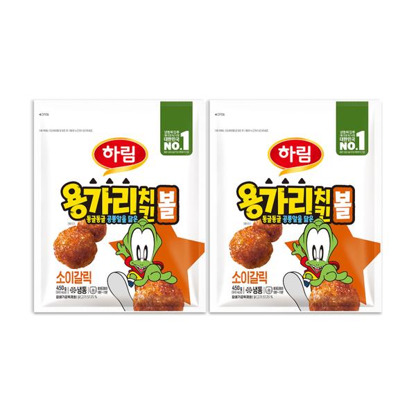 [하림] 용가리 치킨볼 소이갈릭 450g 2개