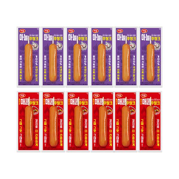 [하림] 매콤후랑크 70g 6개 + 마늘후랑크 70g 6개