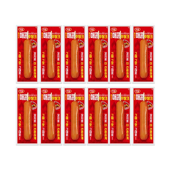 [하림] 매콤후랑크 70g 12개