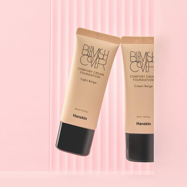 [셀트리온] 한스킨 블레미쉬 커버 컴포트 크림 파운데이션 30ml (라이트베이지)