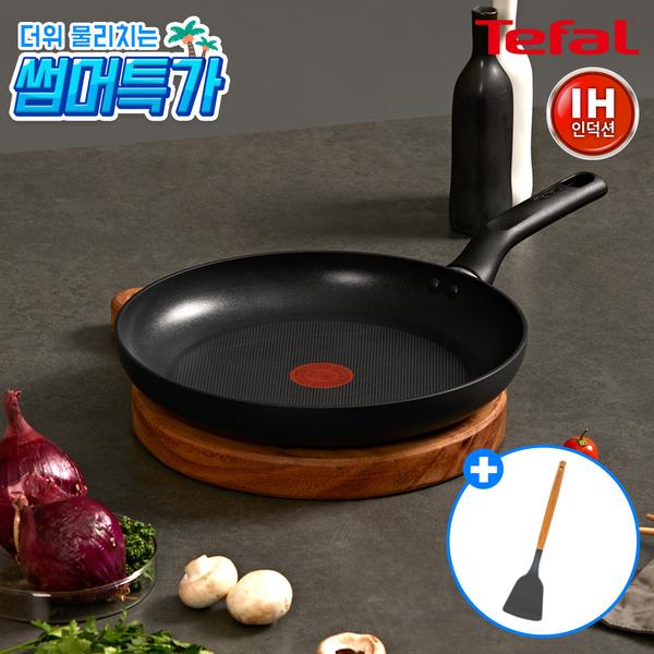 [테팔] 인덕션 델리커시 티타늄 프라이팬 28cm+[사은품] [죠르노펠리체] 우드 실리콘 뒤지개