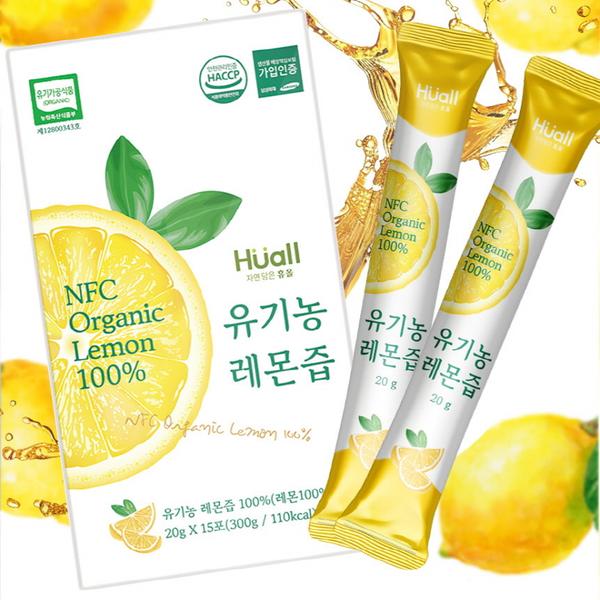 [휴올] 1+1 NFC 유기농 레몬즙 (20g*15포)(총30포)