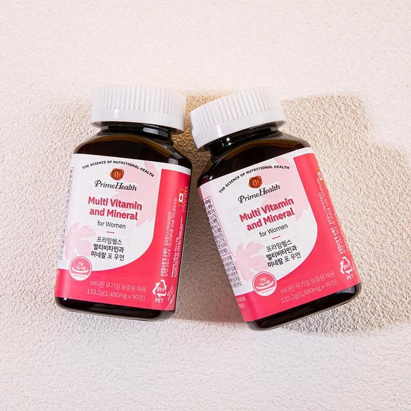 프라임헬스멀티비타민과미네랄포우먼1,480mg x 90 x 2