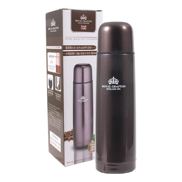 [로얄그래프톤] 보온보냉병 500ml (브라운/유니콘)