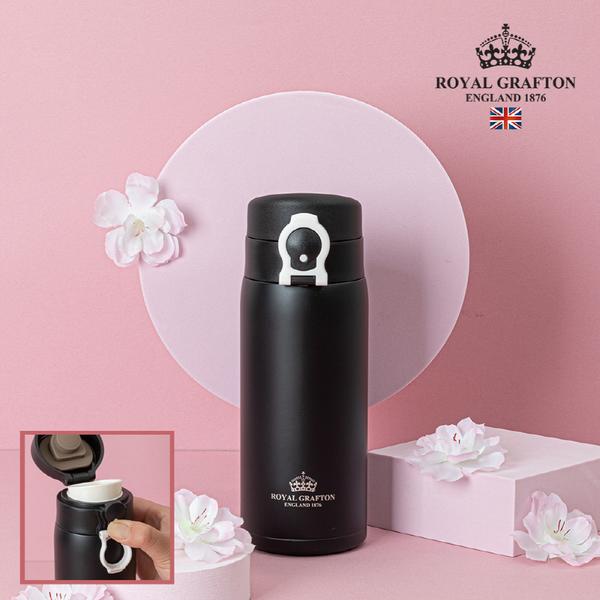 [로얄그래프톤] 보온보냉 원터치 텀블러 300ml (메탈골드/브라운/블랙)