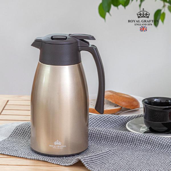 [로얄그래프톤] 보온보냉 포트 1.5L (골드/실버)