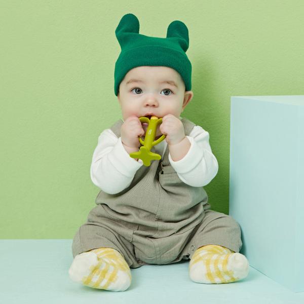 [티지엠] 실리콘 과일 치발기(열탕 소독 가능/케이스 포함)_옥수수