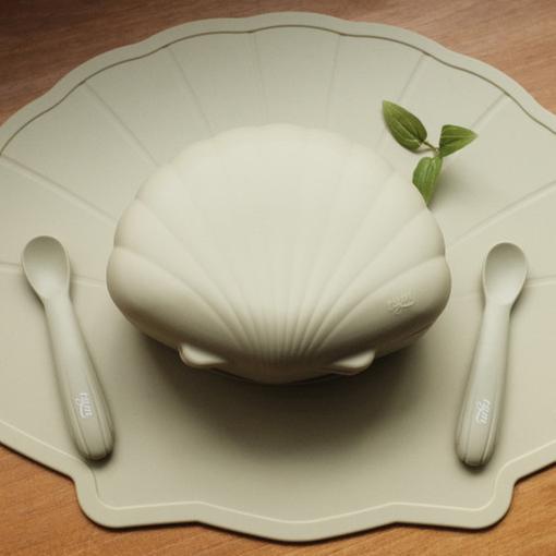 [티지엠] 실리콘 조가비 이유식 흡착볼(뚜껑 합본)