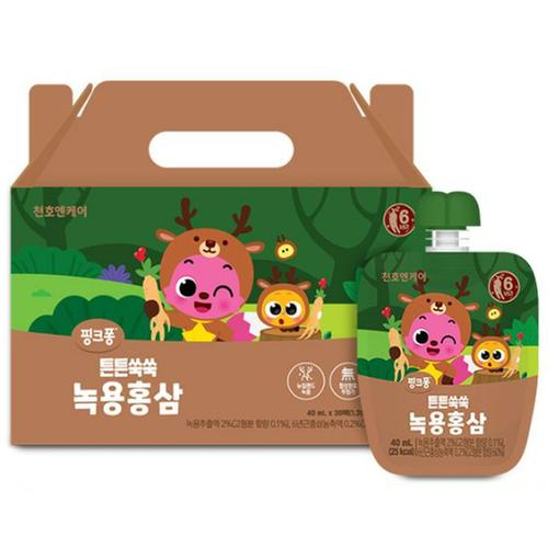 [천호엔케어] 튼튼쑥쑥 녹용홍삼 (40ml×30포)