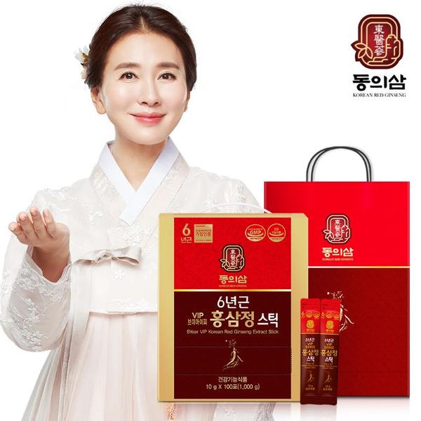 동의삼 6년근 VIP 홍삼정스틱 10g x 100포 (쇼핑백 포함) [G0009]