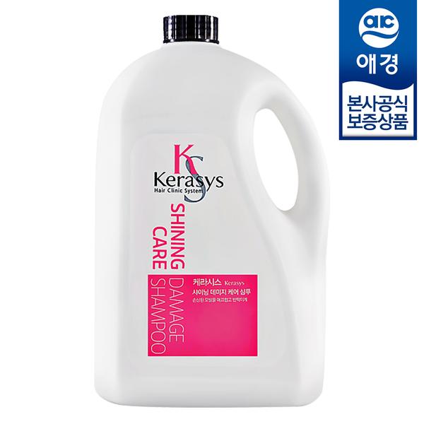 [애경] 케라시스 샤이닝 샴푸/린스 4L x 1개 + 펌프