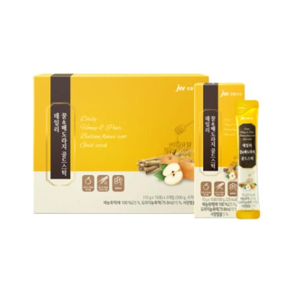 [JW생활건강] 데일리 꿀 배도라지 골드스틱 (10g x 10포 x 3개입)