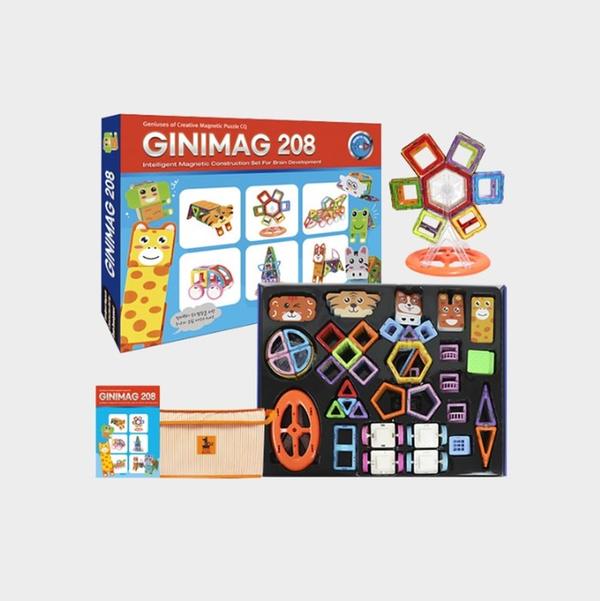 지니맥 자석블록 208pcs +보관함+가이드북
