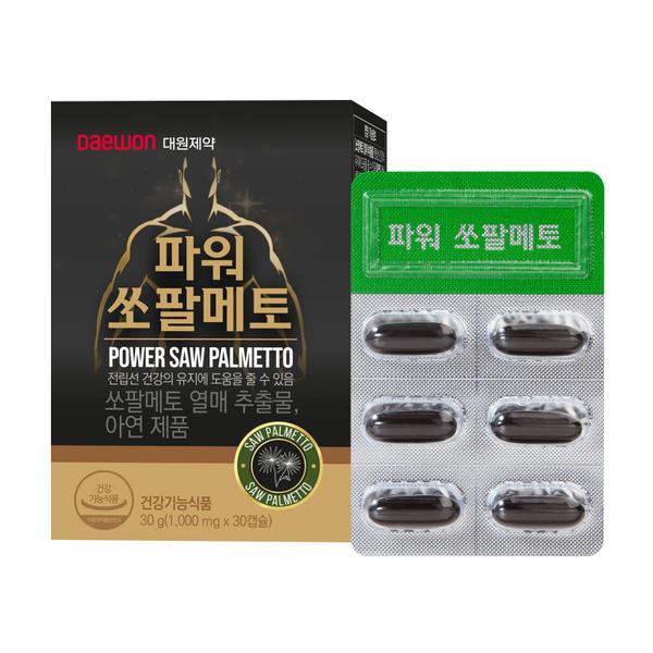 [대원제약] 파워 쏘팔메토 (1,000mg*30캡슐)