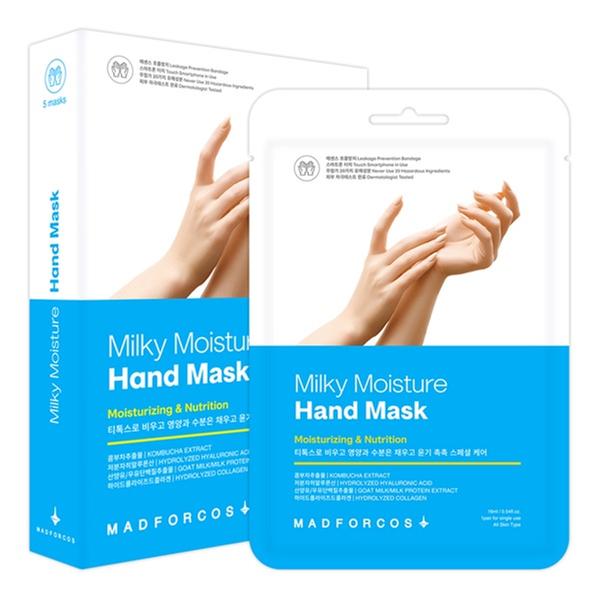[매드포코스] 밀키 모이스쳐 핸드마스크 5매입