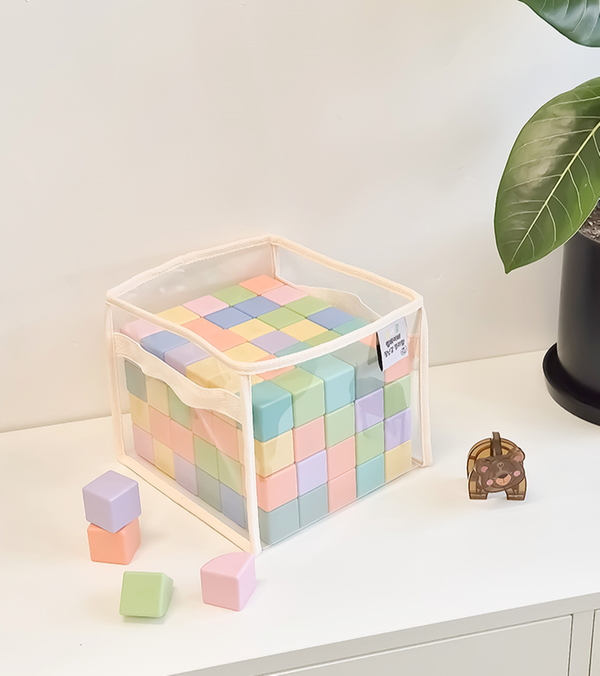 [교구] 벨베이비 - 사각 장난감 보관함 (M/베이지)